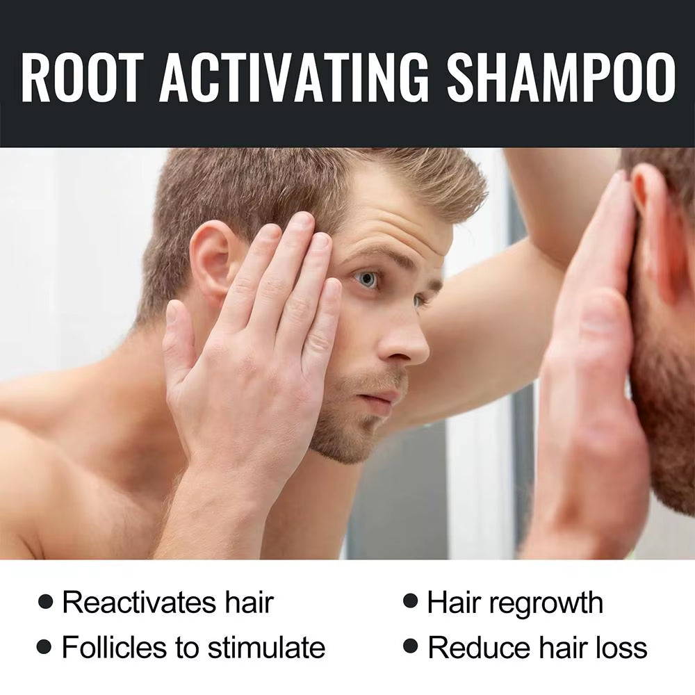 Revitalize Your Hair with Our 2-Piece Anti-Baldness Thickening Root Activator Shampoo - Nourish and Regrow Thinning Hair
