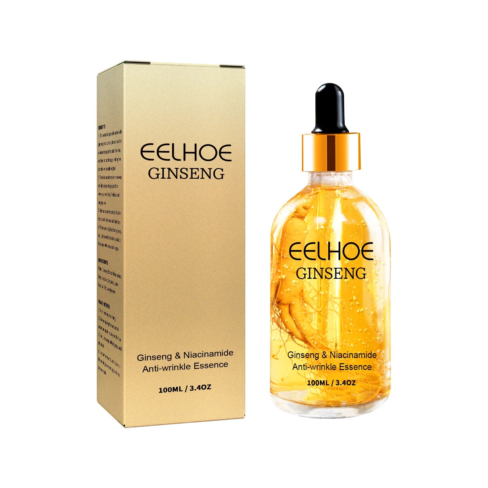 Revitalize Your Skin with 24k Gold Ginseng Anti-Wrinkle Serum - Firming, Lightening, and Deep Moisturizing Formula