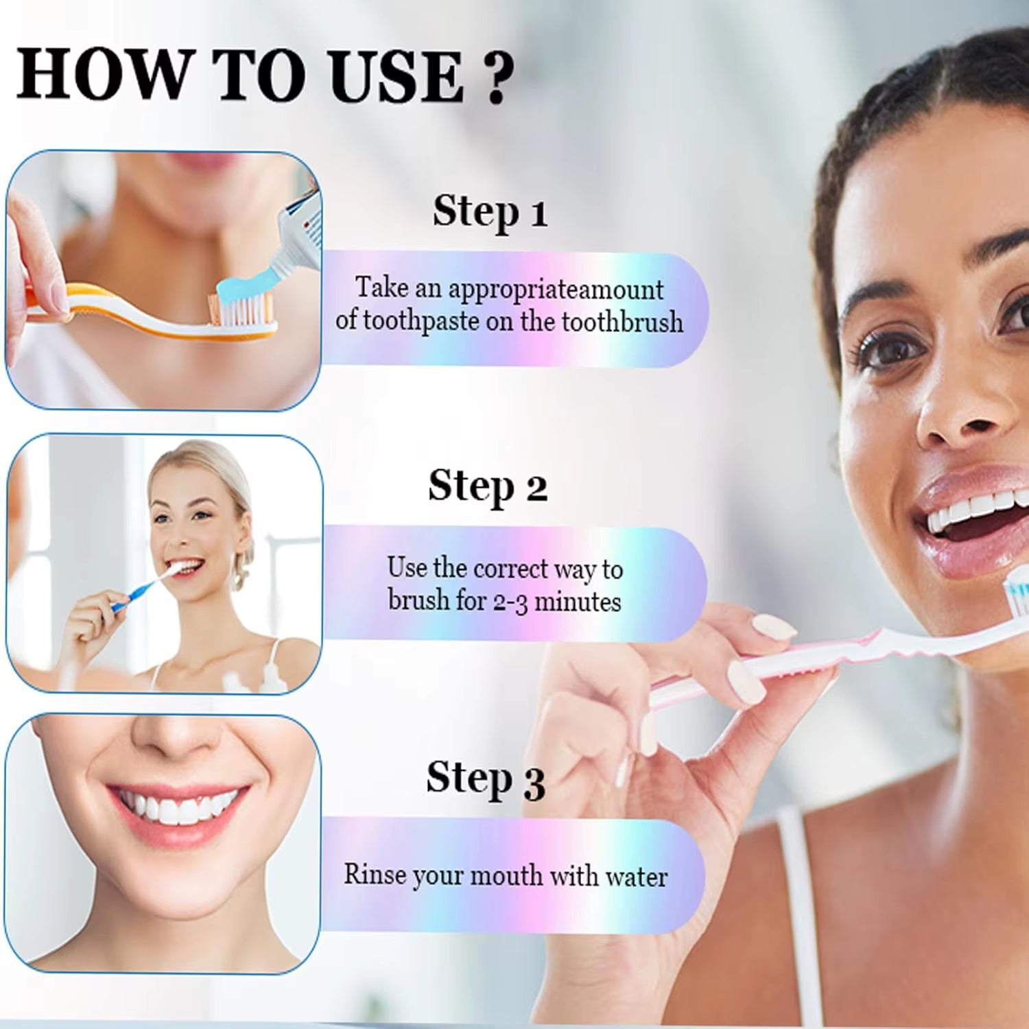 Niacinamide Whitening Toothpaste - Intensive Stain Removal, Enamel Protection, and Breath Freshening for Daily Oral Care