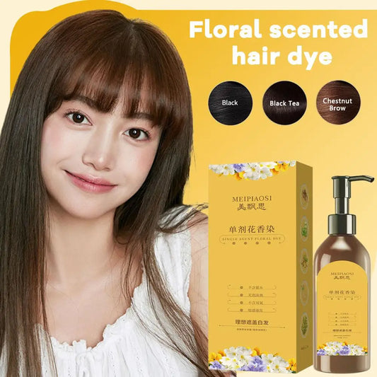 Transform Your Look with Our 3-in-1 Hair Color Shampoo - Instantly Change White to Brown with Natural Ingredients!