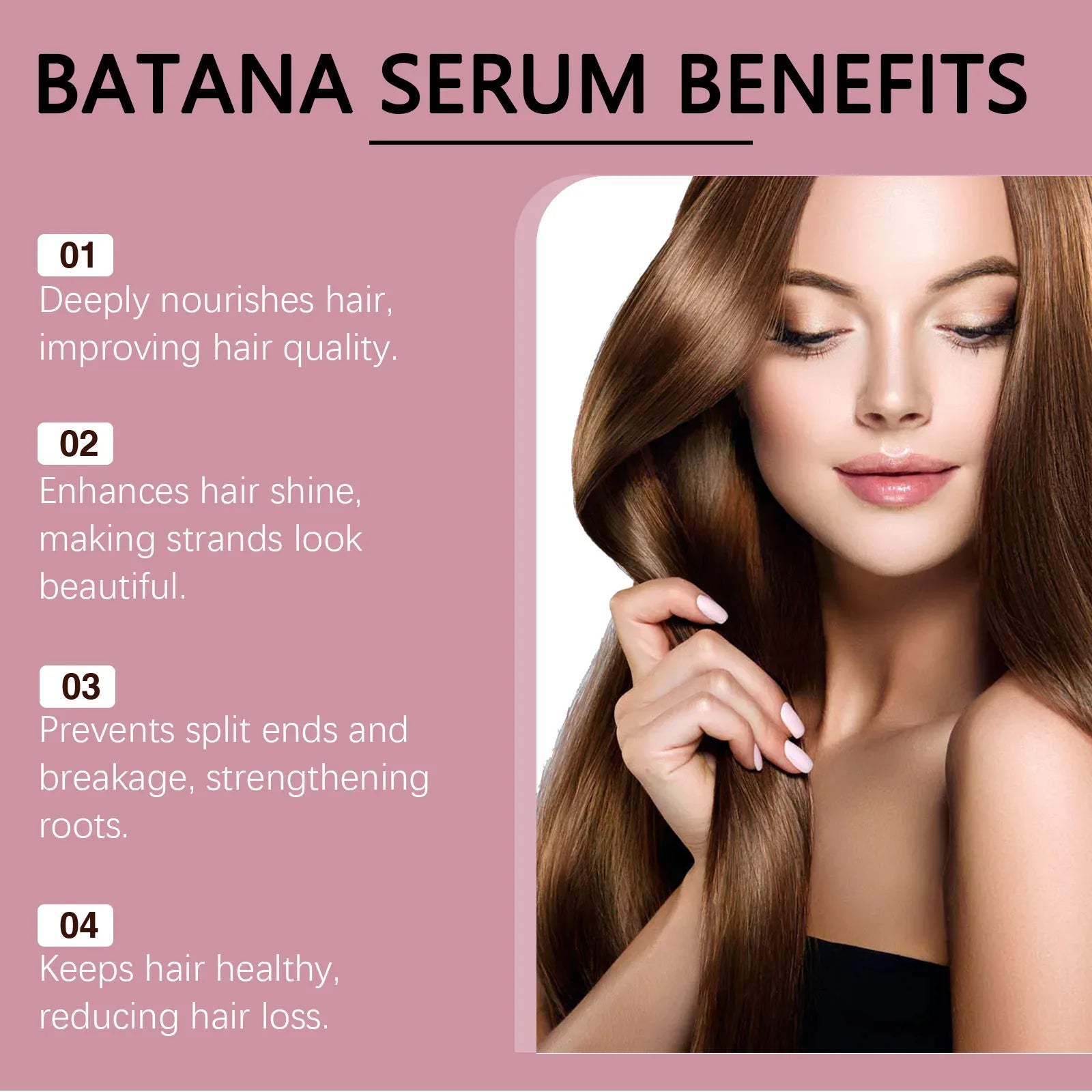 Batana Oil Hair Care Set: Nourishing Shampoo and Conditioner for Anti-Frizz, Hair Growth, and Loss Treatment