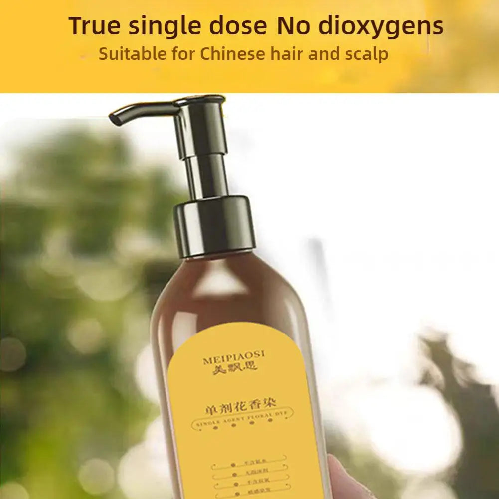 Transform Your Look with Our 3-in-1 Hair Color Shampoo - Instantly Change White to Brown with Natural Ingredients!