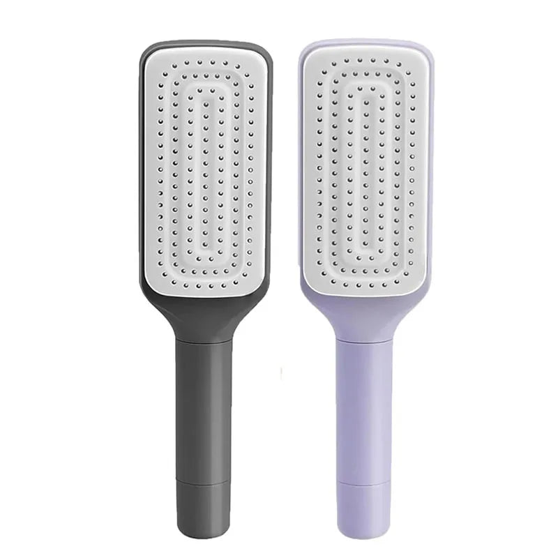 Revolutionary Self-Cleaning Hair Brush: The Ultimate Massage Air Cushion & Telescopic Comb Combo!