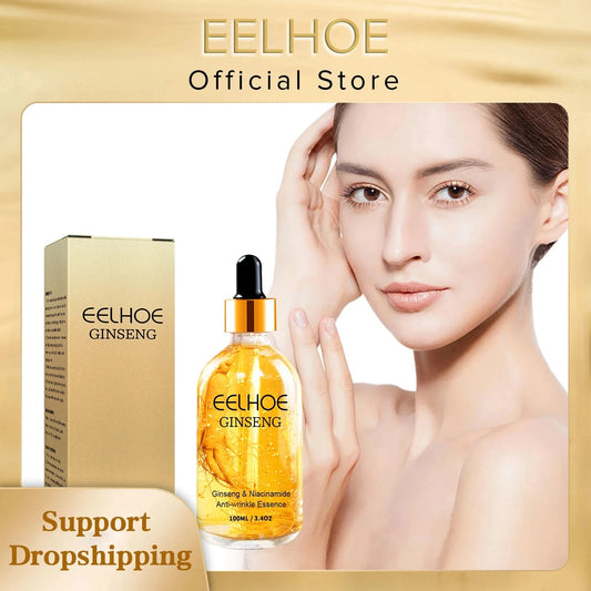 Revitalize Your Skin with 24k Gold Ginseng Anti-Wrinkle Serum - Firming, Lightening, and Deep Moisturizing Formula