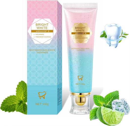 Niacinamide Whitening Toothpaste - Intensive Stain Removal, Enamel Protection, and Breath Freshening for Daily Oral Care