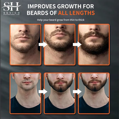 Natural Chebe Beard Growth Oil - Fast-Acting Essential Serum for Effective Beard Growth and Hair Loss Treatment